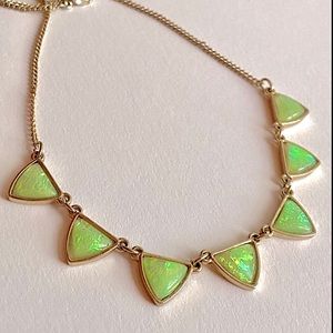 Light Green Pearl-Stone Necklace
